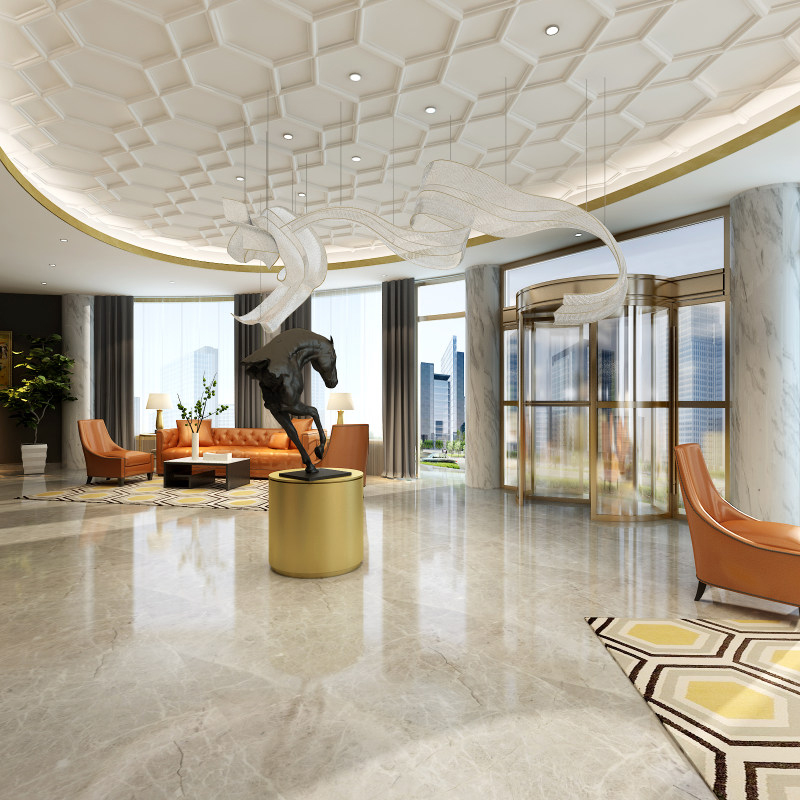 草原色調(diào)輕奢型內(nèi)蒙古酒店裝修設(shè)