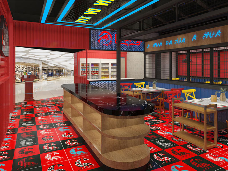 阿華龍蝦館裝修設(shè)計(jì)效果圖